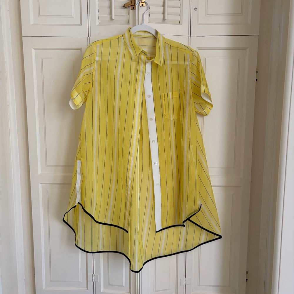 Sacai voile button shirt